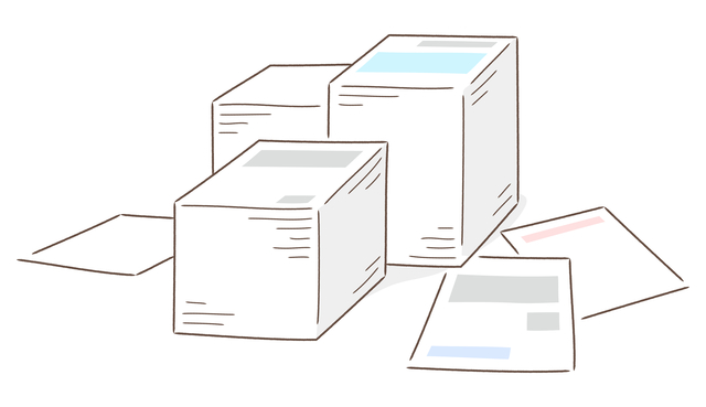 積みあがった書類
