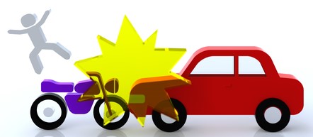 車とバイクの事故
