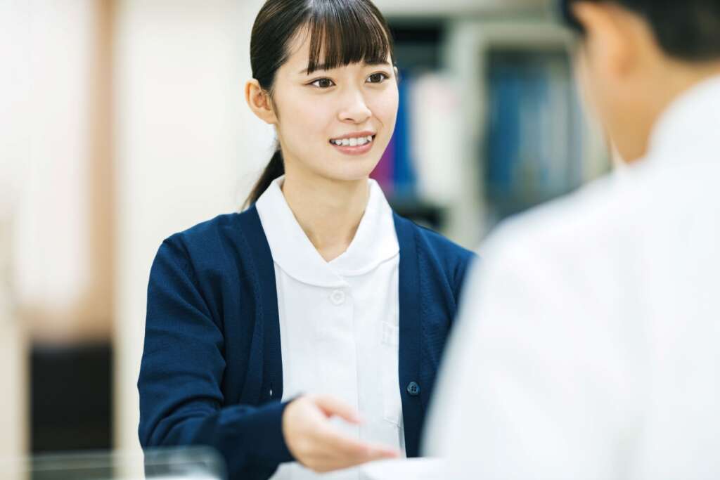 医療事務の女性